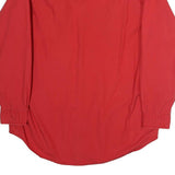 TOMMY HILFIGER Mens Red Sailing Crest Shirt M Classic Cotton Long Sleeve