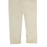 CARHARTT Mens Cotton Beige Relaxed Straight Trousers W40 L32 Workwear Zip