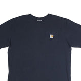 CARHARTT Mens Navy Blue Workwear Pocket T-Shirt XL Short Sleeve Crew Neck