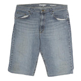 WRANGLER Mens Denim Blue Relaxed Fit Shorts L W36 Casual Summer Style