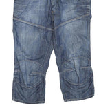 G-STAR Mens Blue Denim Casual Shorts M W34 Stylish Cotton Blend Comfortable