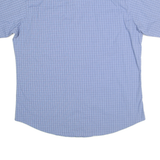 WRANGLER Mens Blue Check Shirt XL Cotton Blend Comfortable Casual
