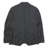 JOOP! Mens Black Wool Blend Tailored Jacket L Button Formal Classic Blazer