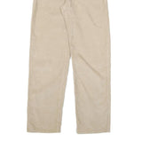 LEVI'S Womens Beige Cotton Blend Regular Straight Trousers W27 L30 Casual Zip