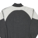 ACTIVE Mens Grey & White Future System 1/4 Zip XL Cotton Blend Sweatshirt