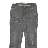 CARHARTT Mens Cotton Blend Grey Regular Straight Trousers W34 L31 Workwear