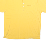 TOMMY JEANS Mens Yellow Polo Shirt XL Cotton Blend Short Sleeve Plain Casual