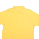 TOMMY JEANS Mens Yellow Polo Shirt XL Cotton Blend Short Sleeve Plain Casual