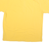 TOMMY JEANS Mens Yellow Polo Shirt XL Cotton Blend Short Sleeve Plain Casual