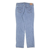 LEVI'S 505 Mens Jeans Blue Regular Straight Denim Medium W31 L32 Classic Zip