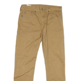 LEVI'S 502 Mens Jeans Beige Slim Skinny Denim W29 L27 Classic Cotton Blend Zip