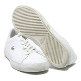 LACOSTE Carnaby Evo Womens Leather Low Top Trainers White UK 5 Casual Comfort
