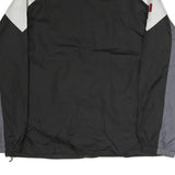 NFL Mens Black Grey White Raiders Zip Jacket L Polyester Sportswear