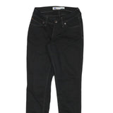 LEVI'S Womens Black Slim Skinny Denim Jeans Zip W24 L29 Classic Fit Stylish
