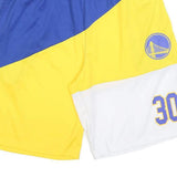 NBA Mens Shorts Blue & Yellow Golden State Warriors Casual M W28 Sports