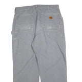 CARHARTT Mens Cotton Blend Relaxed Grey Trousers W38 L32 Workwear Utility