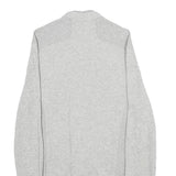 CALVIN KLEIN JEANS Mens Grey Cotton Blend Zip Sweatshirt M Casual Lightweight