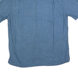 BATIK BAY Mens Blue Rayon Shirt L Hawaiian Style Relaxed Fit Summer Casual