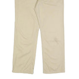 TOMMY HILFIGER Mens Cotton Beige Regular Straight Trousers W34 L30 Casual Zip