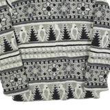 SCHILD Womens Grey & Black Patterned Zip Jacket S Polyester Casual Warm