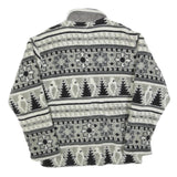 SCHILD Womens Grey & Black Patterned Zip Jacket S Polyester Casual Warm