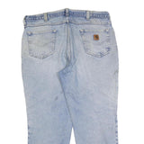 CARHARTT Mens Jeans Blue Relaxed Straight Denim Light W38 L30 Casual Workwear
