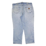 CARHARTT Mens Jeans Blue Relaxed Straight Denim Light W38 L30 Casual Workwear