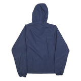 NEW BALANCE Mens Blue & Aqua Zip Hooded Jacket M Polyester Plain Sports Casual