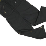 CARHARTT Womens Black Cotton Blend Canvas Dungarees Loose Fit XL W42 L28