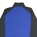 NIKE Mens Blue & Black Jacket XL Polyester Zip Sports Logo Casual Athletic Wear