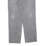 DICKIES Mens Jeans Grey Relaxed Straight Denim Medium W34 L32 Workwear