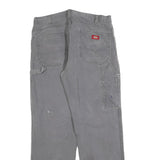 DICKIES Mens Jeans Grey Relaxed Straight Denim Medium W34 L32 Workwear