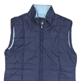 ISAAC IZRAHI Mens Blue L Quilted Zip Jacket Polyester Blend Lightweight