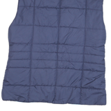 ISAAC IZRAHI Mens Blue L Quilted Zip Jacket Polyester Blend Lightweight