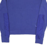 NIKE Womens Blue Crew Neck XS Cotton Blend Sweatshirt Pullover Lightweight