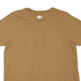 DICKIES Mens Brown Pocket T-Shirt L Short Sleeve Crew Neck Cotton Blend Casual