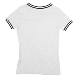 HARD ROCK CAFE Womens Grey & Black Graphic T-Shirt XS Short Sleeve V-Neck Casual