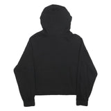 CALVIN KLEIN Womens Black Hoodie M Cotton Pullover Logo Zipped Pocket