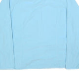 NIKE Womens Light Blue Zip Jacket L Polyester Plain Lightweight Activewear