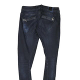 GUESS Womens Jeans Blue Slim Skinny Denim Dark W28 L27 Stretch Zip Pocket