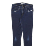 LEVI'S Womens 710 Slim Blue Denim Jeans Cotton Blend Zip W30 L32 Skinny Fit