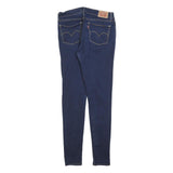 LEVI'S Womens 710 Slim Blue Denim Jeans Cotton Blend Zip W30 L32 Skinny Fit