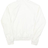 NIKE Mens White Lightweight Zip Jacket S Polyester Hooded Plain Casual Sports