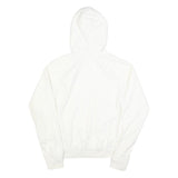NIKE Mens White Lightweight Zip Jacket S Polyester Hooded Plain Casual Sports