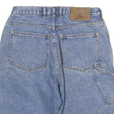 JEPS Mens Denim Blue Casual Shorts L W30 Cotton Blend Classic Fit