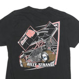 Mens Black Billy Strange 40 Graphic T-Shirt S Short Sleeve Crew Neck Racing