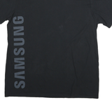 NEW BALANCE Mens Black Samsung Graphic T-Shirt 2XL Short Sleeve Crew Neck