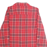 TOMMY HILFIGER Womens Red Plaid Cotton Shirt M Checked Button Down