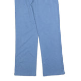 ASICS Womens Joggers Blue with White S W26 L28 Cotton Blend Drawstring Relaxed
