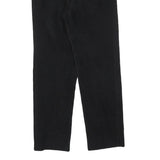 LE PAINTY Womens Cotton Blend Black Regular Straight Trousers W27 L30 Stylish